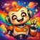 Colorful geometric shape in vivid hues forming a unique, friendly profile picture.