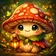 Vibrant cartoon cat with expressive eyes and colorful fur, ideal for a friendly avatar