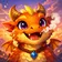 Stylized cartoon dog with vibrant colors and a friendly expression, suitable for a profile picture